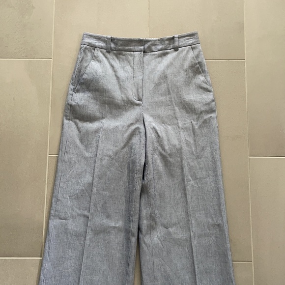 Lewit wide leg, high waist pin striped pants - Picture 3 of 13